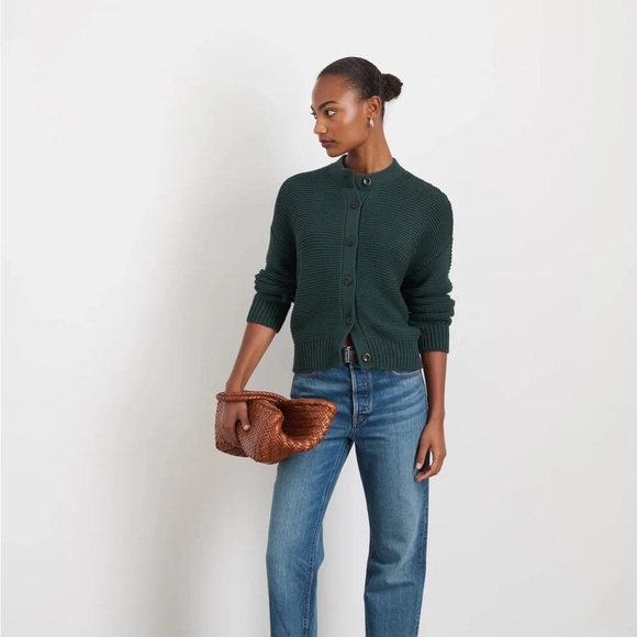 Alex Mill Forest Green Knit Cardigan - Picture 1 of 4